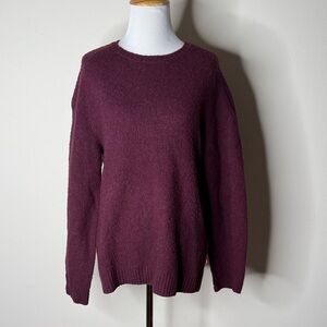 Levi's Deep Plum Crew Neck Wool Sweater
